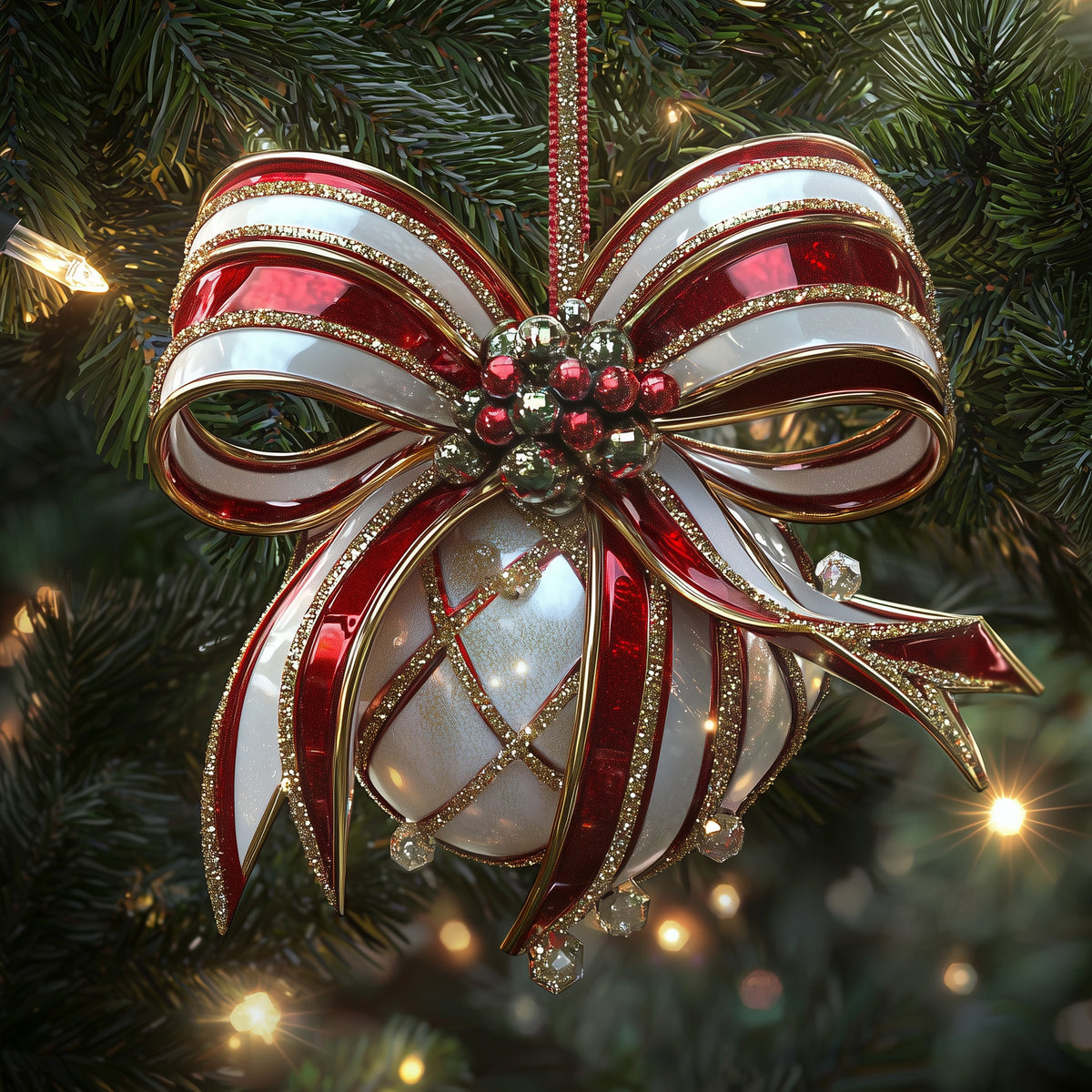 Bow Mica Ornament GFSPMA41