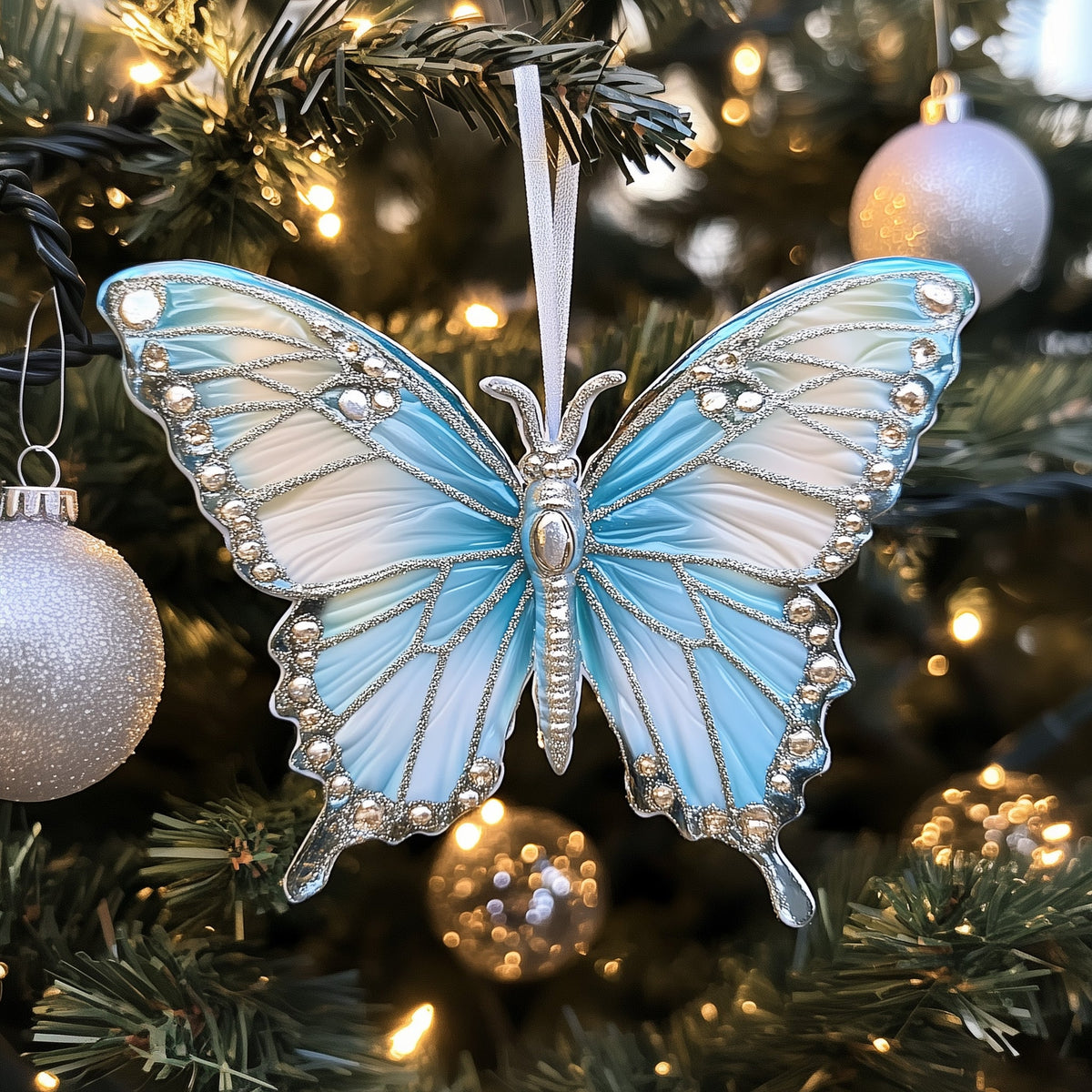 Majestic Butterfly Mica Ornament GFSPNT3