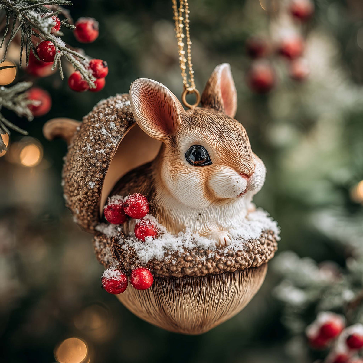 Charming Rabbit Christmas Ornament GFSPTP38