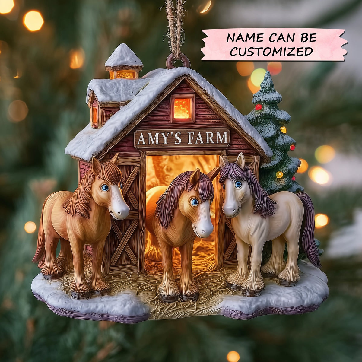 Rustic Farmhouse Mica Ornament GFCUZ GFSPTP4