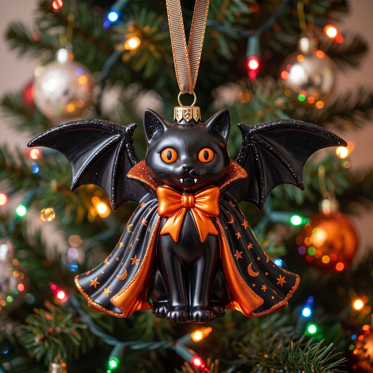Vampire Black Cat Mica Ornament GFTOTP20846