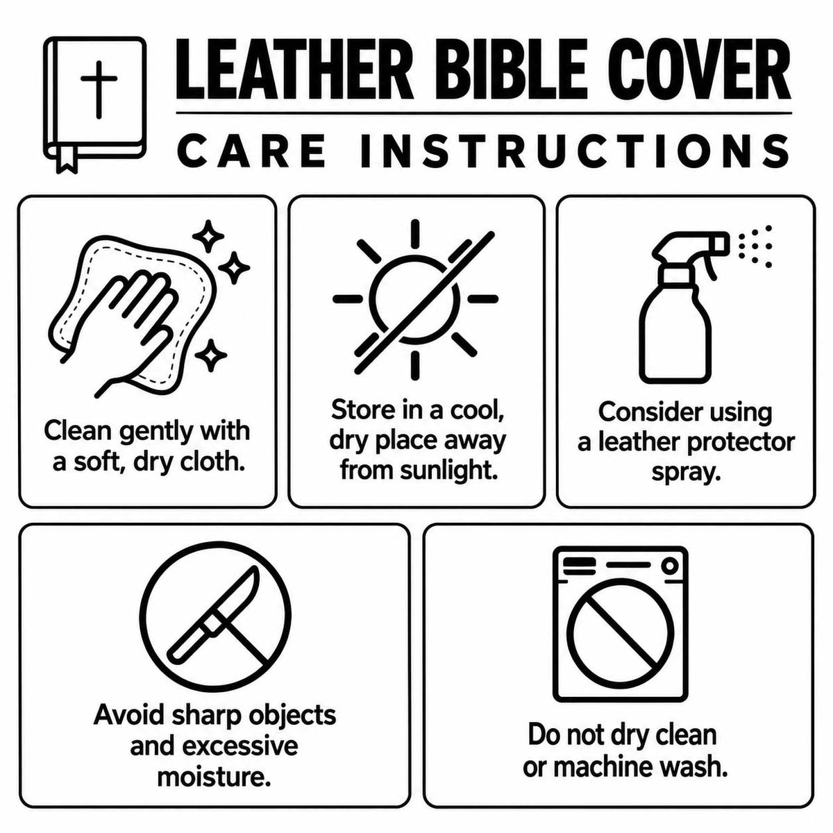 Miracle Worker Path Leather Bible Cover GFTONTD3901
