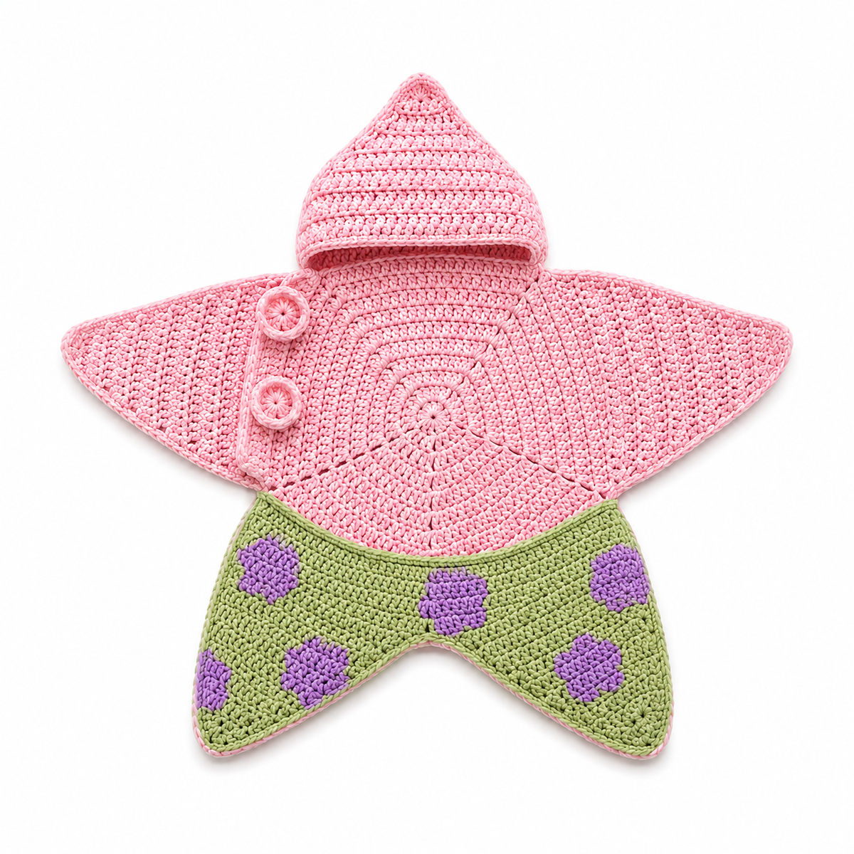Crochet Baby Star Suit for Newborns and Toddlers