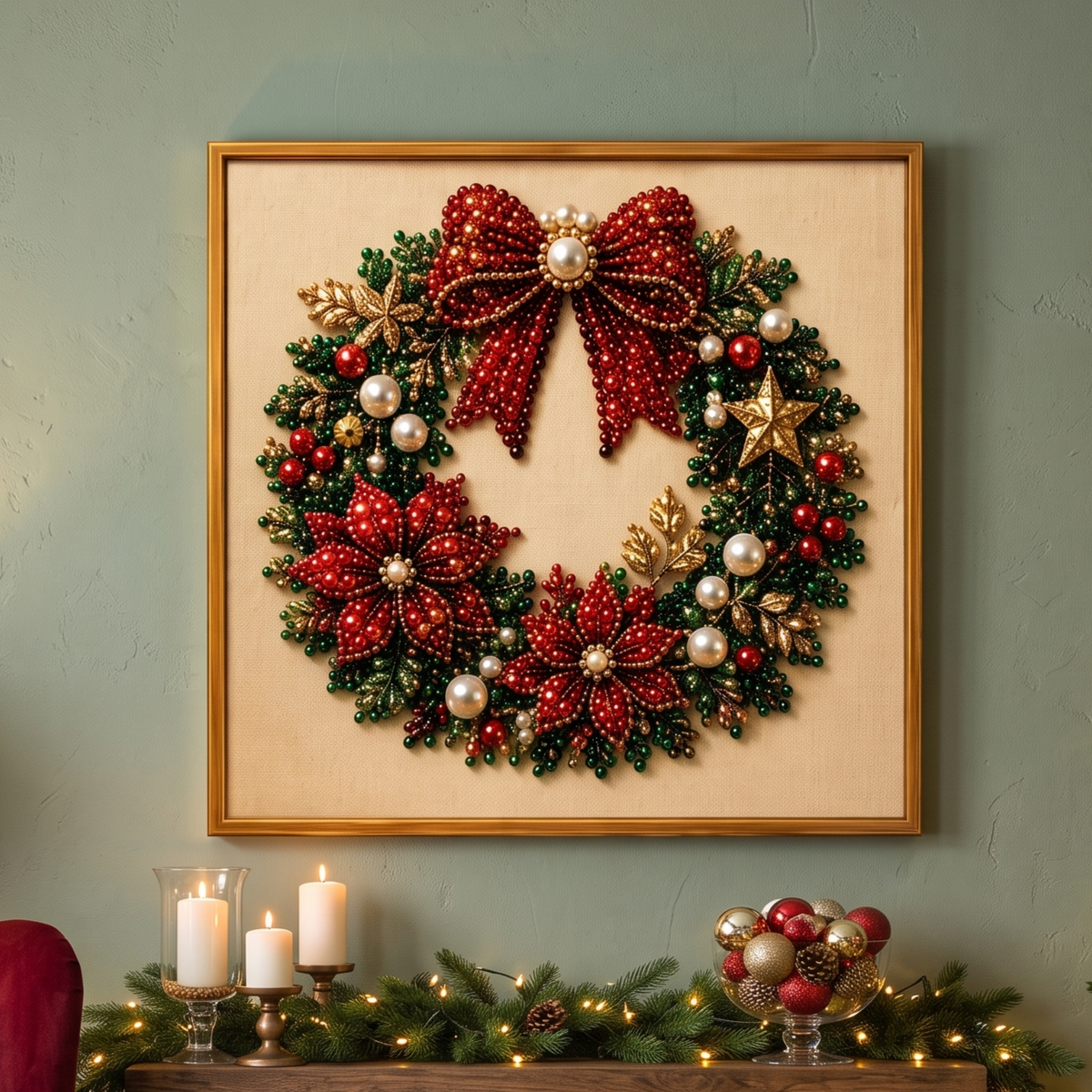 EARLY CHRISTMAS SALE 49% 🎄 OFF Holiday DIY Diamond Pearl Painting Art Kit GFTOMA13555