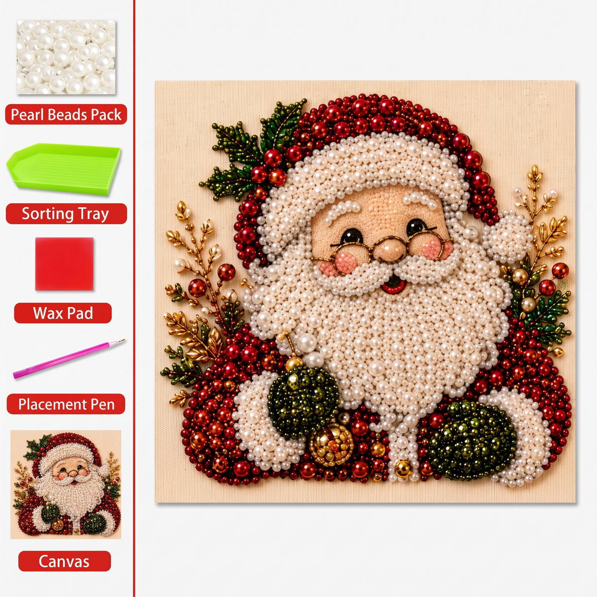 EARLY CHRISTMAS SALE 49% 🎄 OFF Holiday DIY Diamond Pearl Painting Art Kit GFTOMA13555