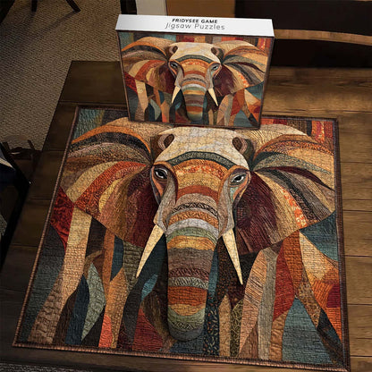 Patchwork Elephant Jigsaw Puzzles GFTOHD14227