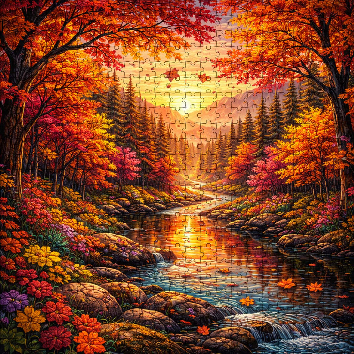 Forest Serenity Jigsaw Puzzles GFTOQA2047