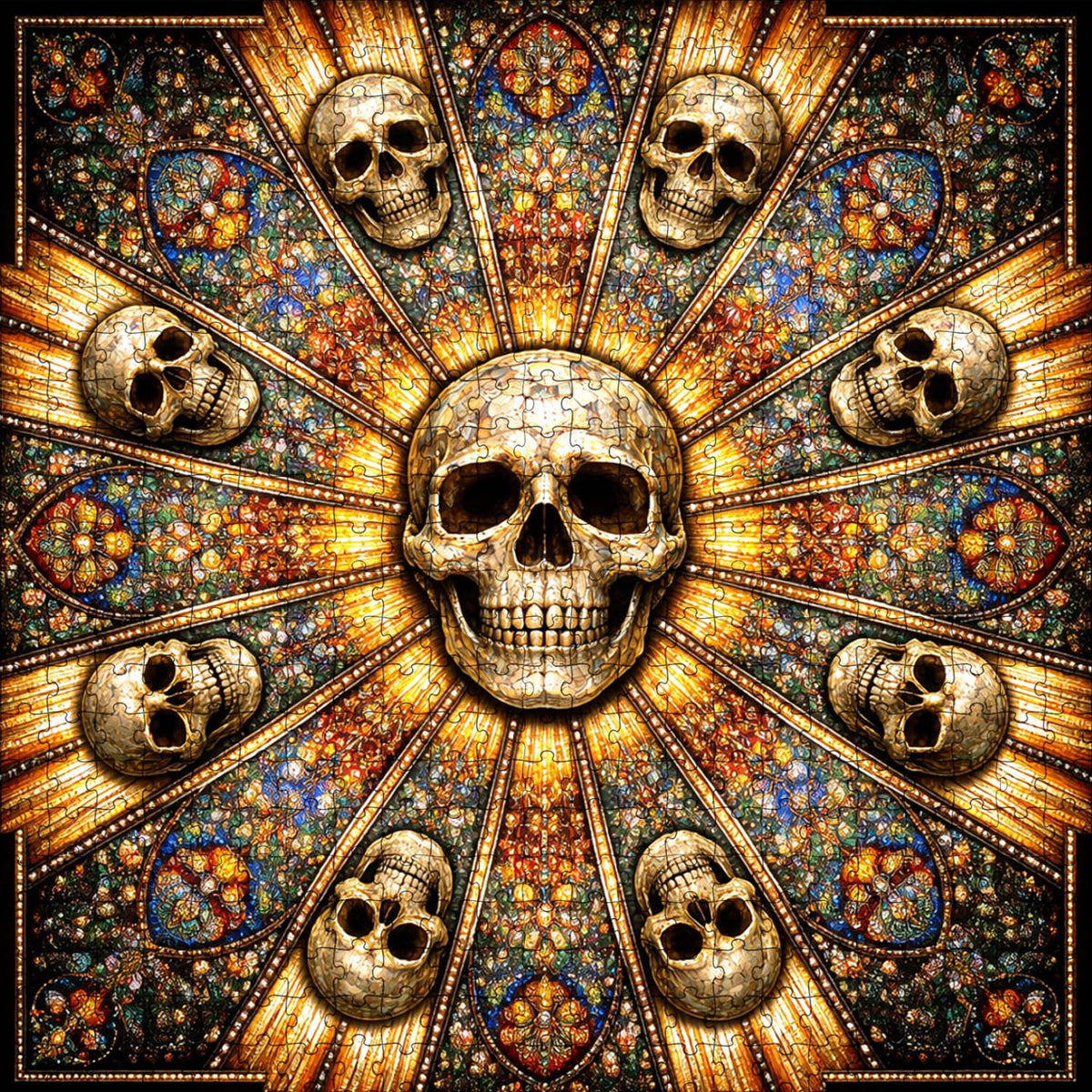 Skull Serenity Jigsaw Puzzles GFTOQA2037
