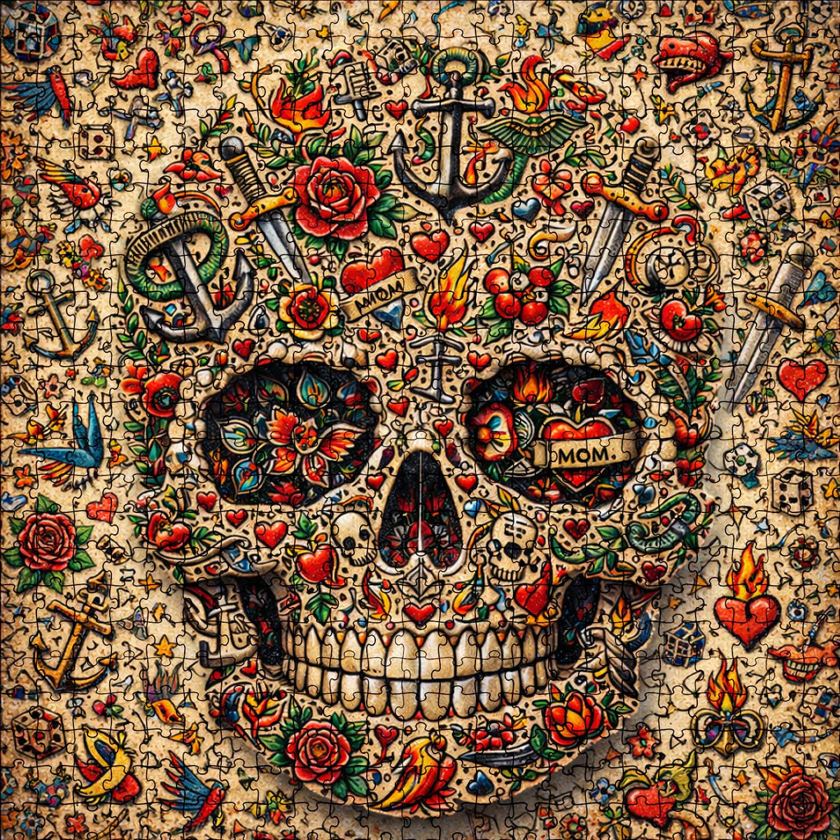 Skull Serenity Jigsaw Puzzles GFTOQA2029
