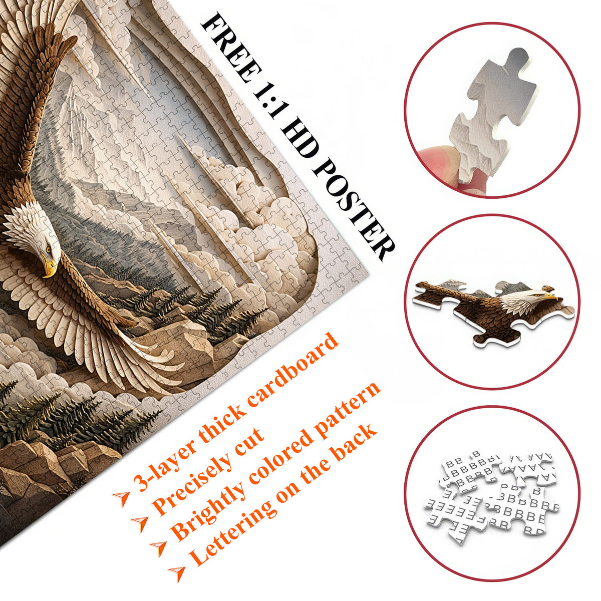 Patriot Eagle Jigsaw Puzzles GFTOMA10010