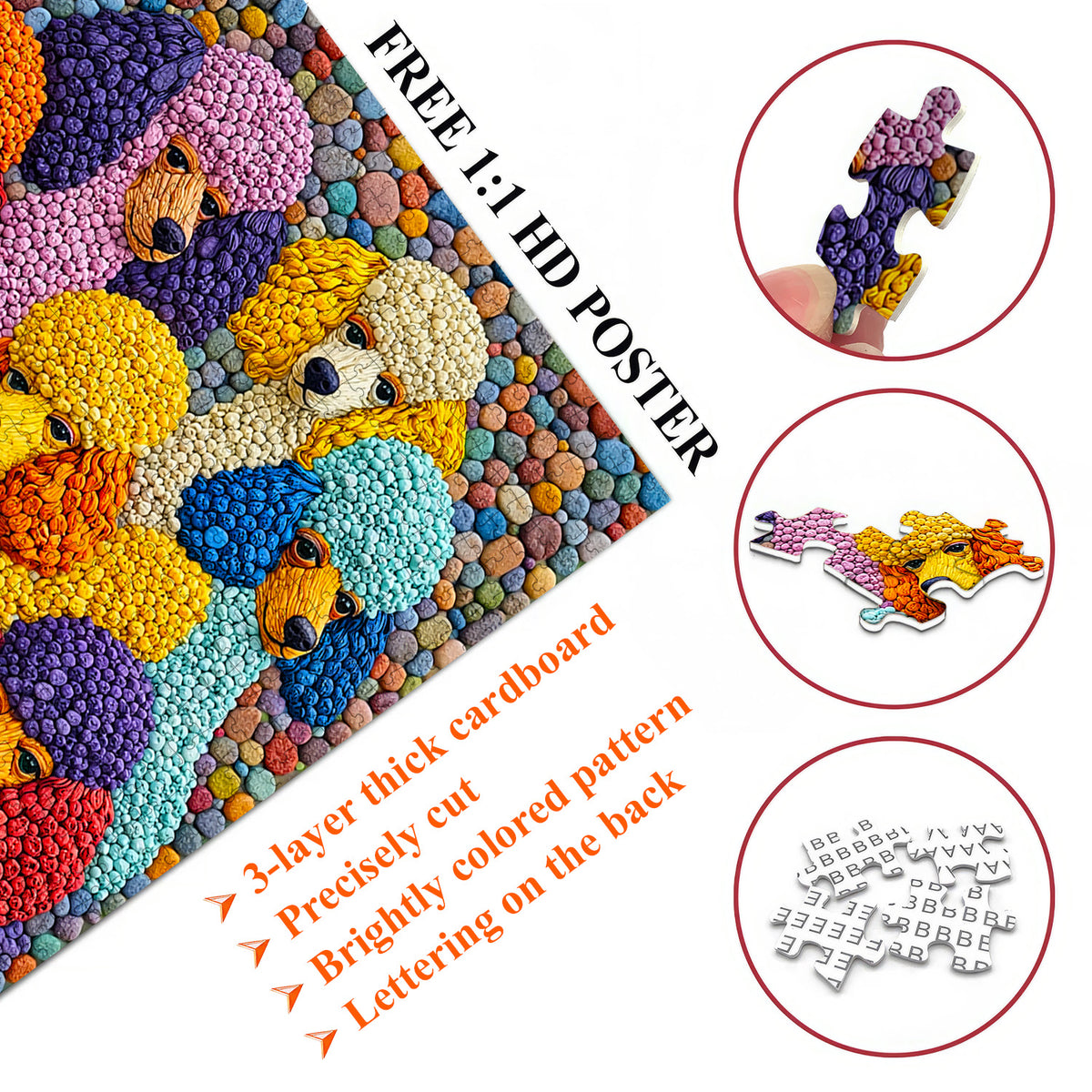 Charming Poodle Jigsaw Puzzles GFTOTP17605