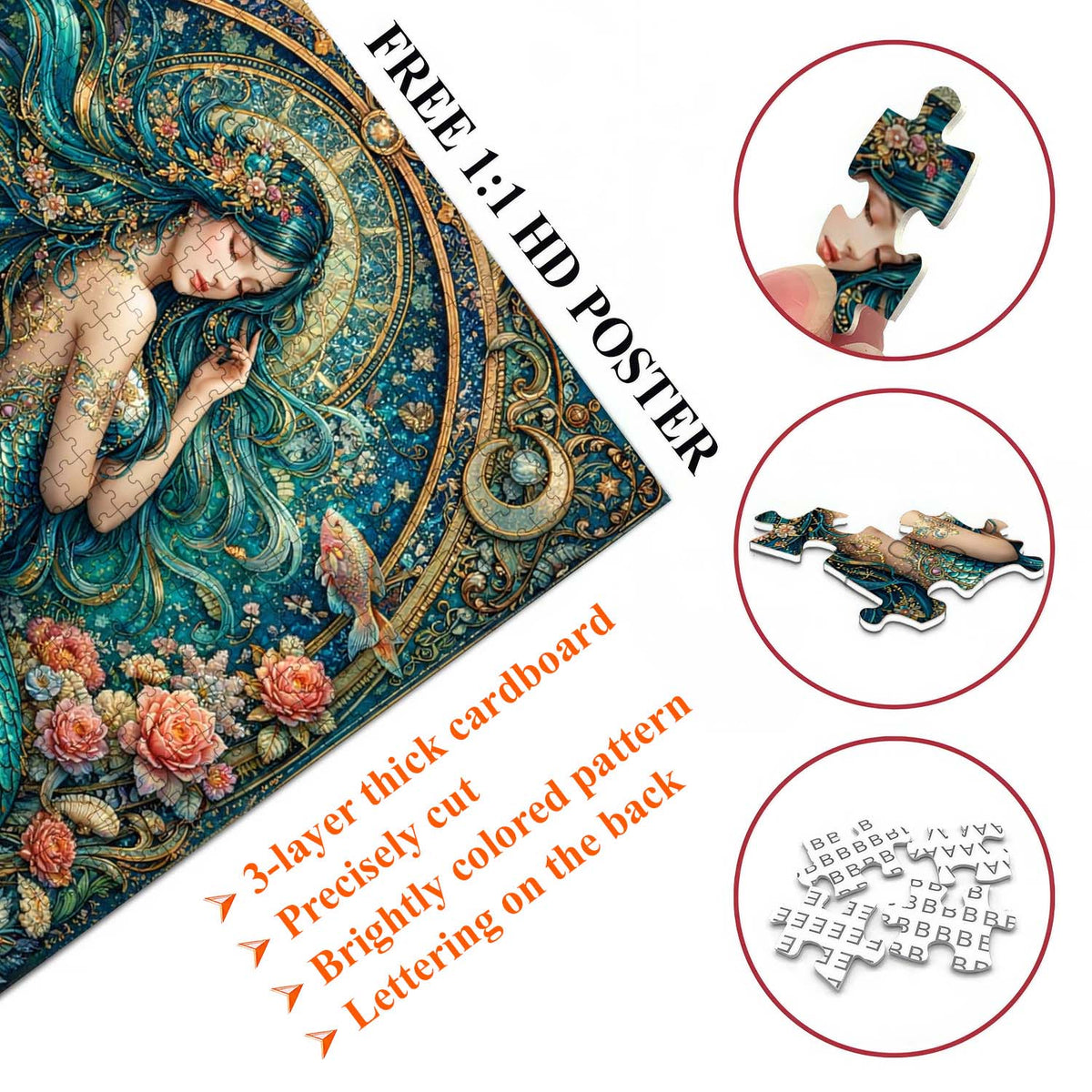 Mystic Mermaid Jigsaw Puzzles GFTOTG3452