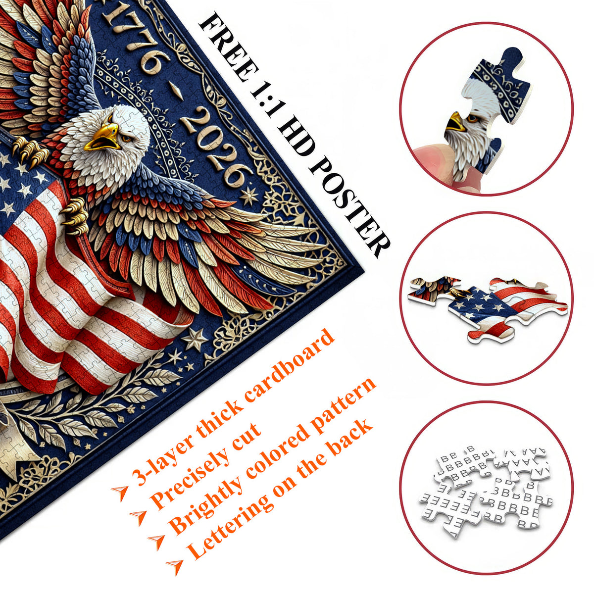 Patriot Eagle Jigsaw Puzzles GFTOMA10014
