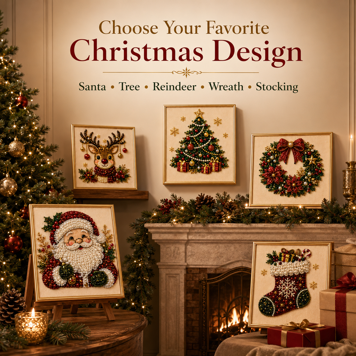 EARLY CHRISTMAS SALE 49% 🎄 OFF Holiday DIY Diamond Pearl Painting Art Kit GFTOMA13555