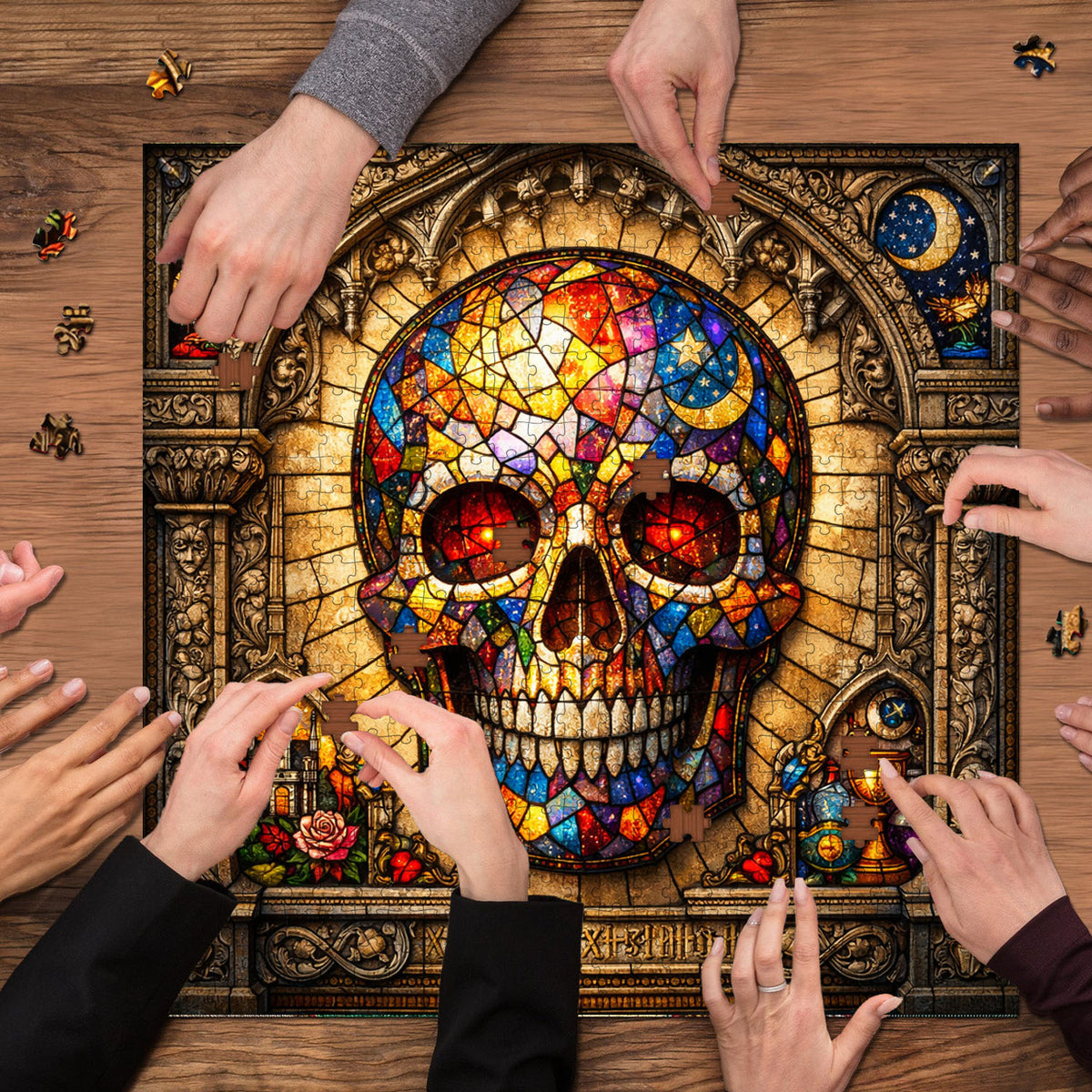 Skull Serenity Jigsaw Puzzles GFTOQA2027