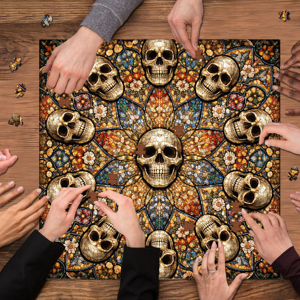 Skull Serenity Jigsaw Puzzles GFTOQA2038