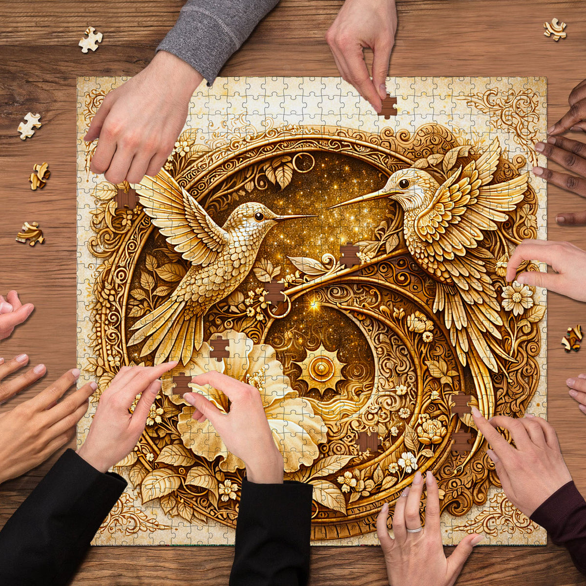 Hummingbird Bloom Jigsaw Puzzles GFTOMA9988