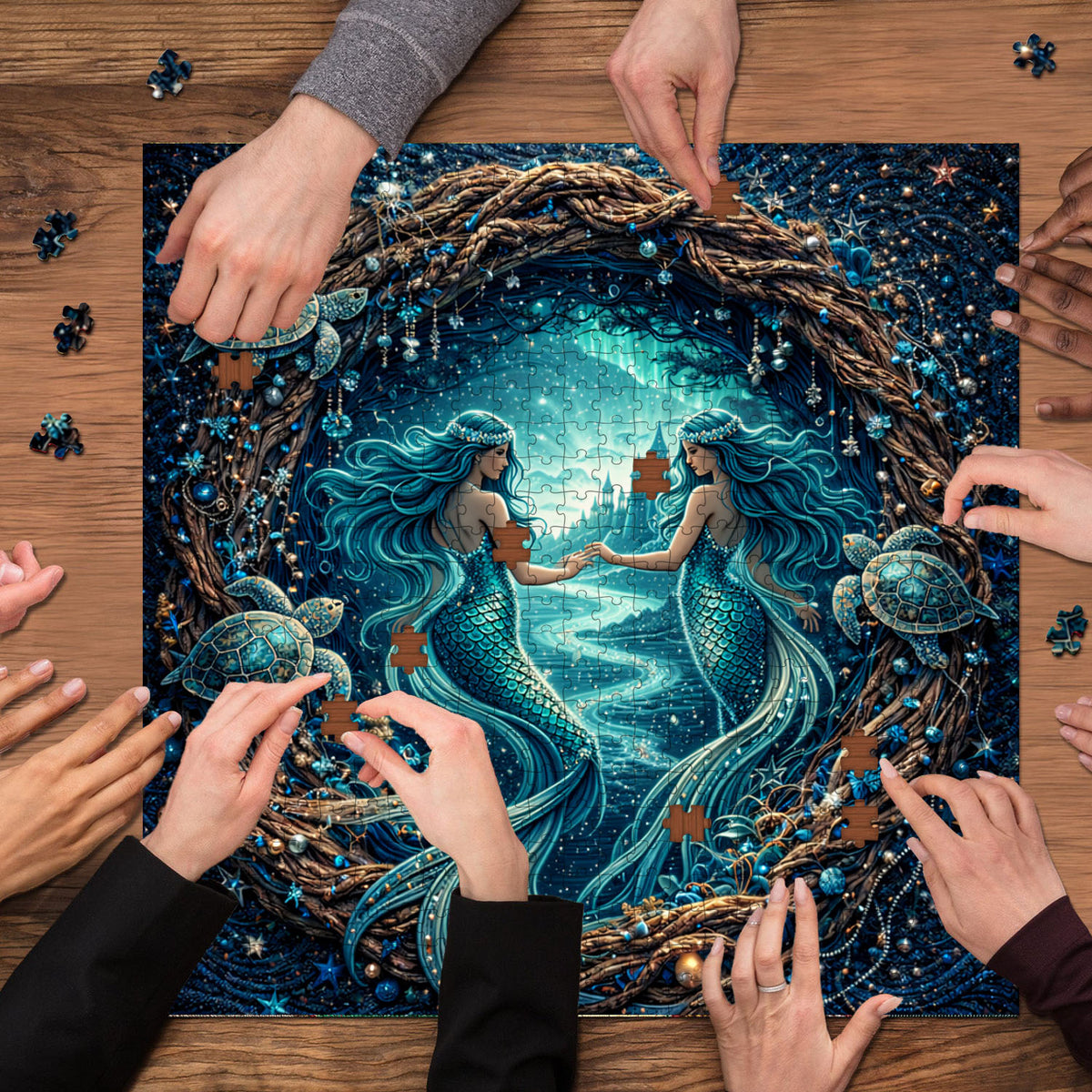 Emerald Mermaid Jigsaw Puzzles GFTOMA9980