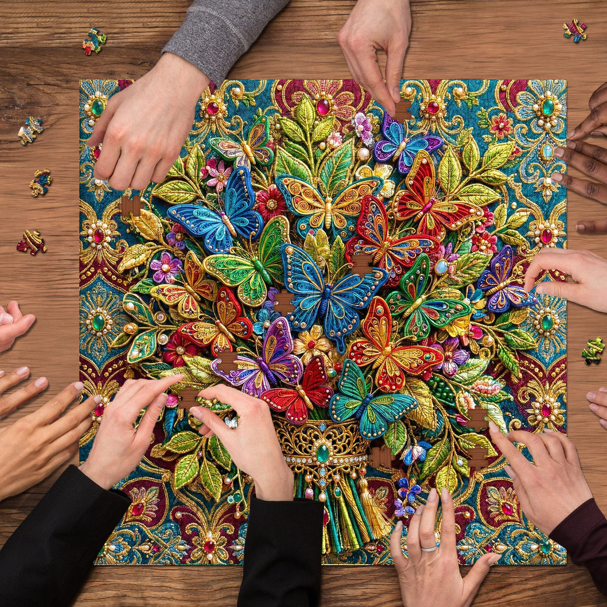 Jeweled Butterflies Jigsaw Puzzles GFTOQM3443