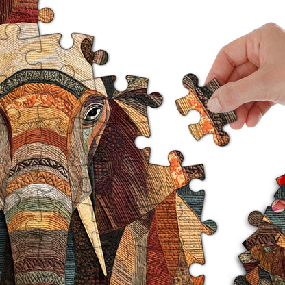 Patchwork Elephant Jigsaw Puzzles GFTOHD14227