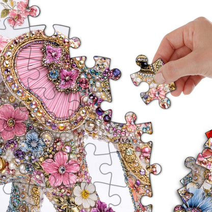 Jeweled Floral Elephant Jigsaw Puzzles GFTOHD14228