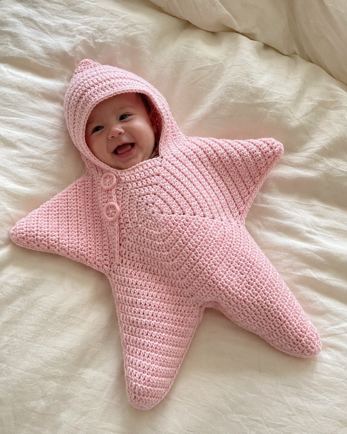 Crochet Baby Star Suit for Newborns and Toddlers