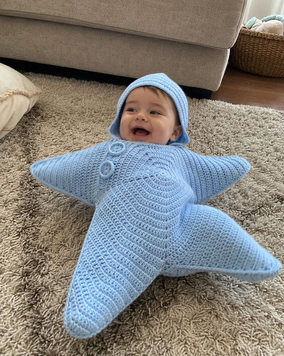 Crochet Baby Star Suit for Newborns and Toddlers
