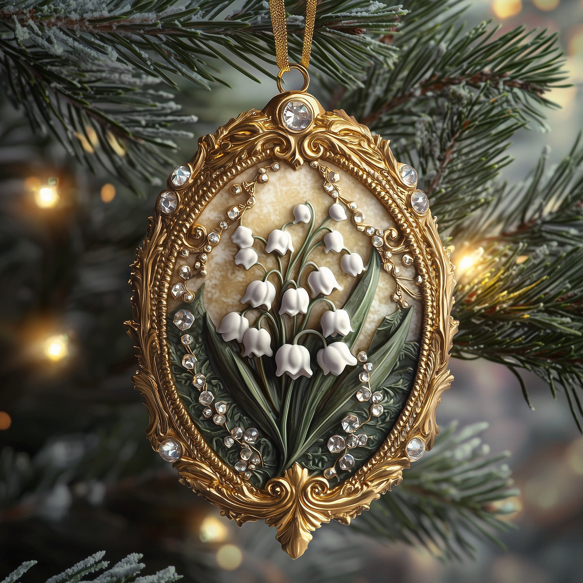 Lily of the Valley Mica Ornament GFSPMA2