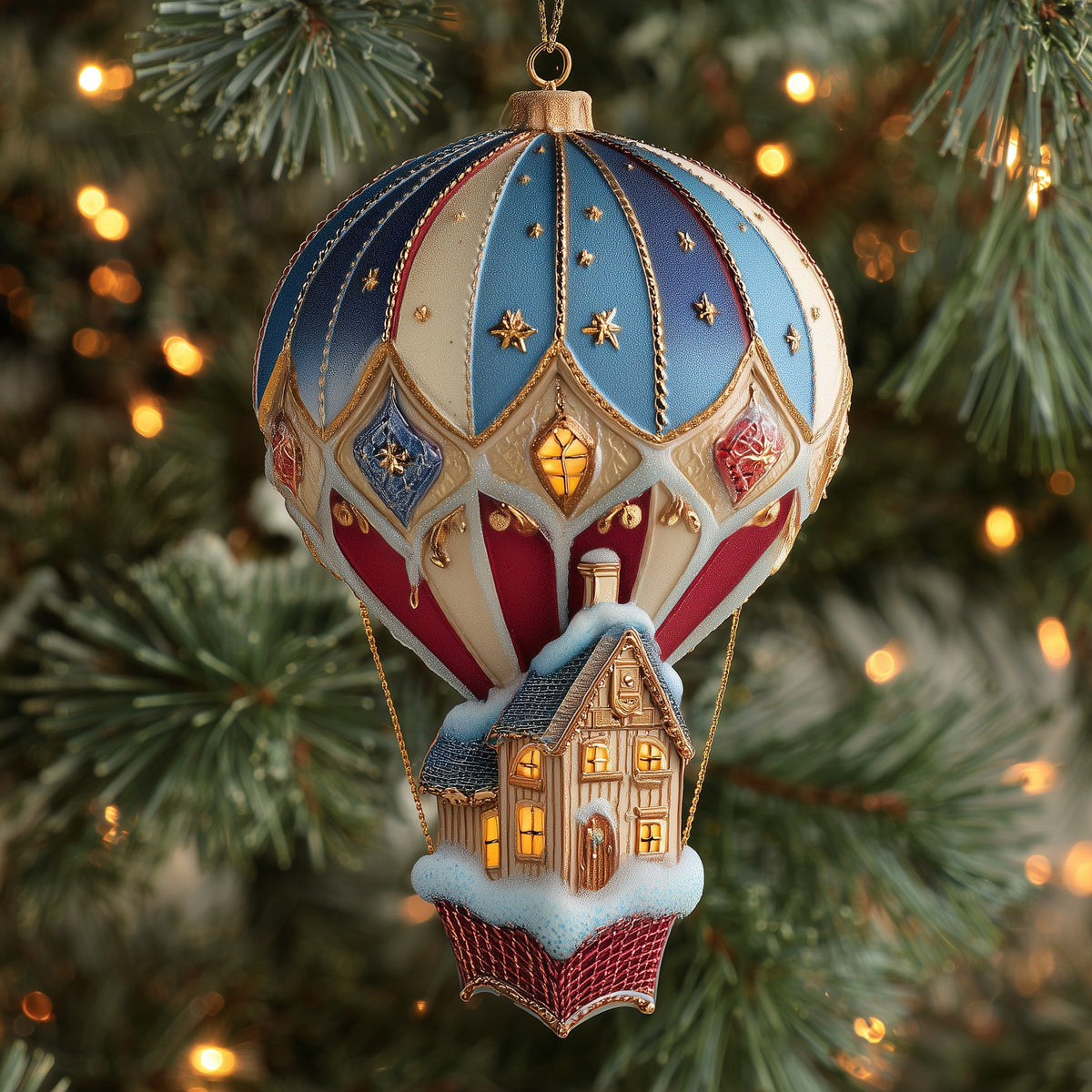 Balloon Ride Mica Ornament GFSPMA31