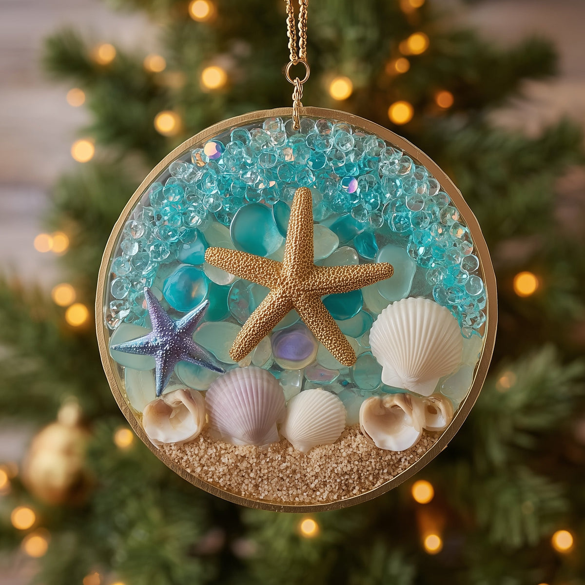 Ocean Vibe Mica Ornament GFSPNL03