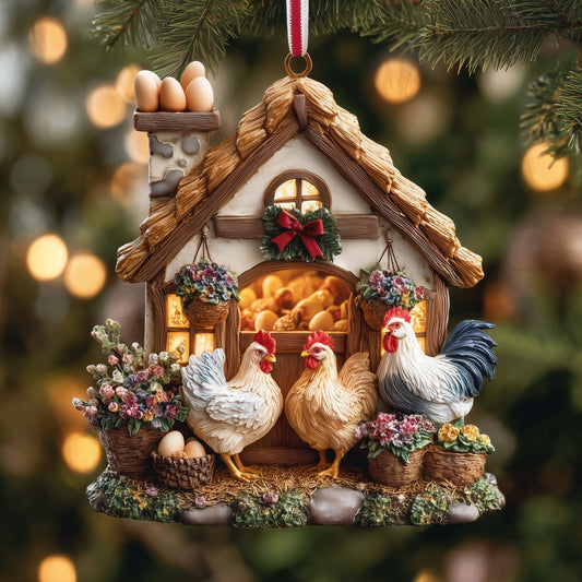 Rustic Farmhouse Mica Ornament GFSPNL12