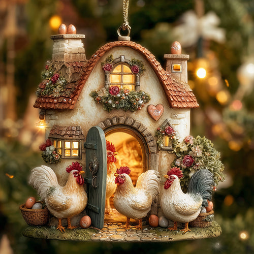 Rustic Farmhouse Mica Ornament GFSPNL15