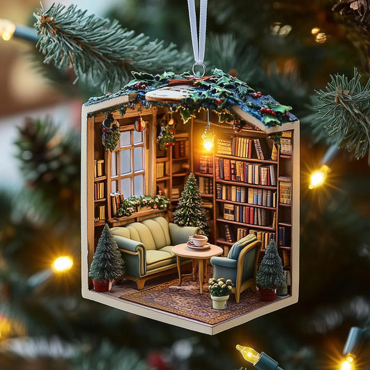 Reading Nook Ceramic Ornament GFSPNT23