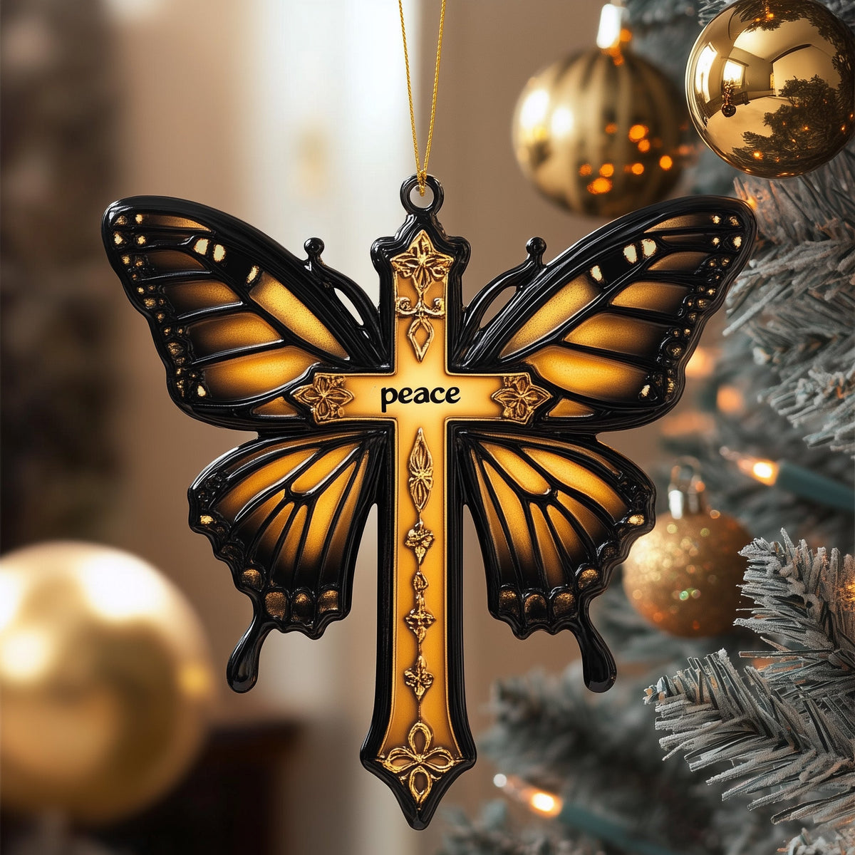 Graceful Butterfly Mica Ornament GFSPNT6