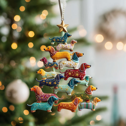Dachshund Mica Ornament GFSPTP13