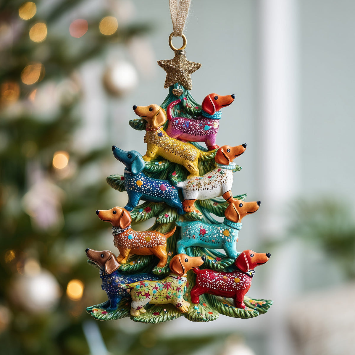 Dachshund Mica Ornament GFSPTP14