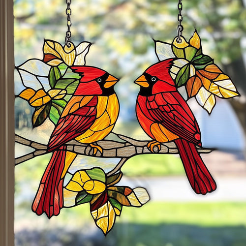 Cardinal Love Window Hanging Suncatcher GFTOAB4429
