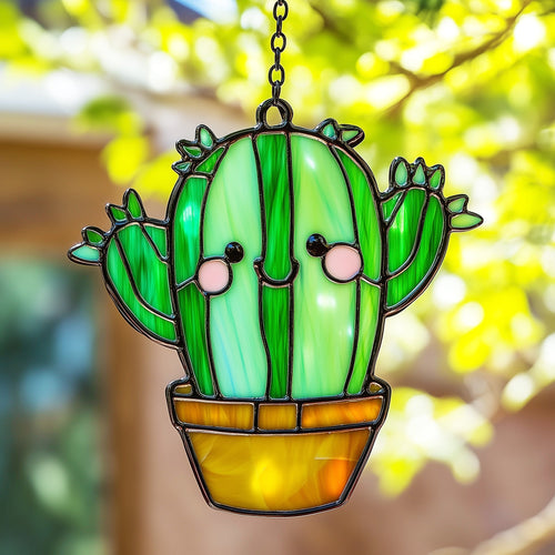 Cactus Dance Window Hanging Suncatcher GFTOAB4758