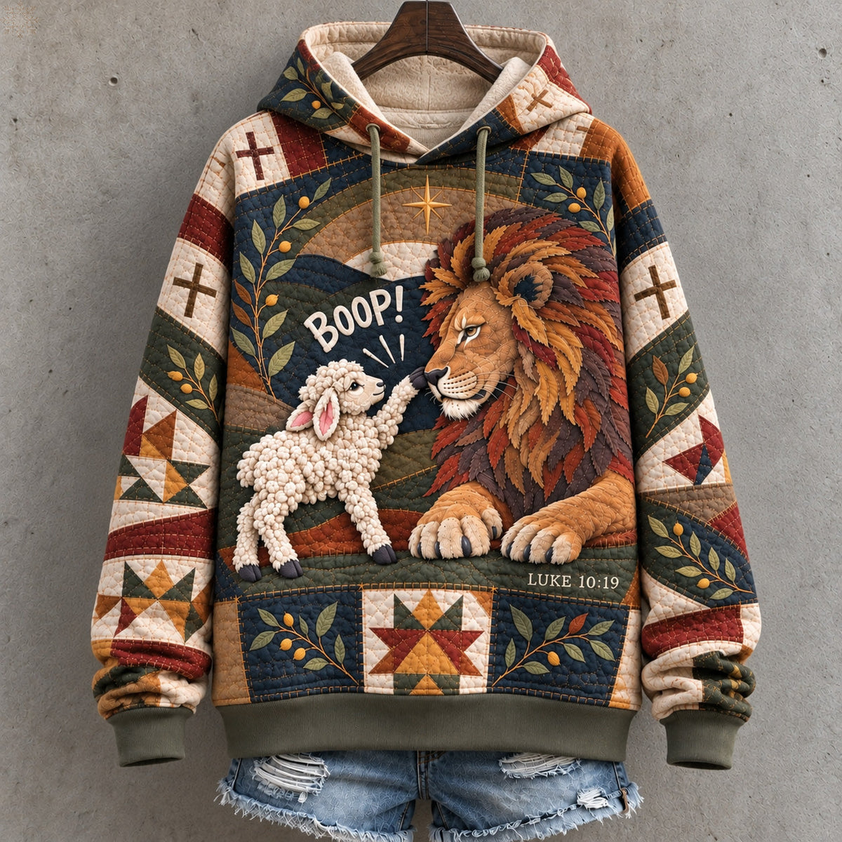 The Lion And The Lamb Hoodie GFTOHNL4990