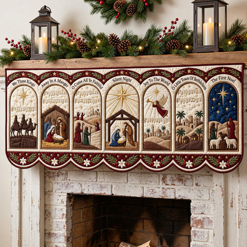 Nativity Story Quilted Mantel Scarf GFTOMA15486