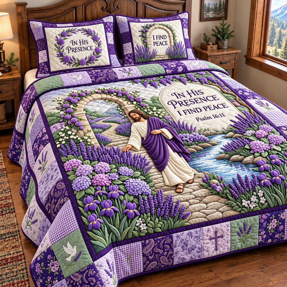 Promise Garden 3-Piece Quilted Bedding Set GFTOMA15561