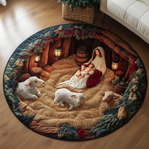 Christian Quilted Round Mat GFTOMA6957