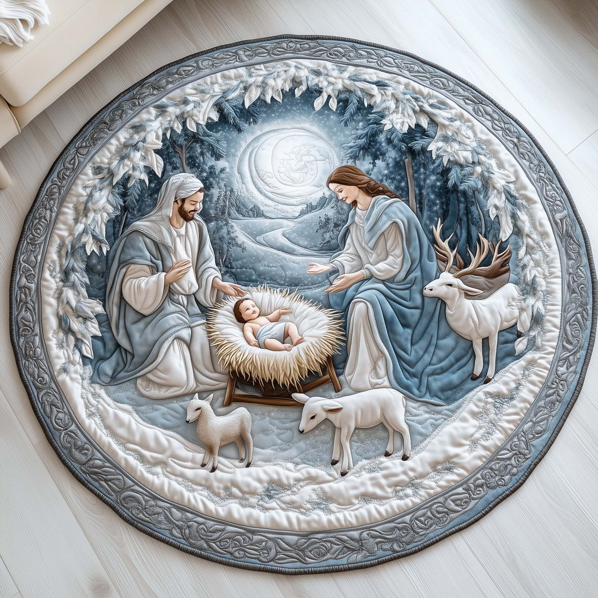 Christian Quilted Round Mat GFTOMA6961