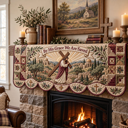Christian Faith Quilted Mantel Scarf GFTONMU3675
