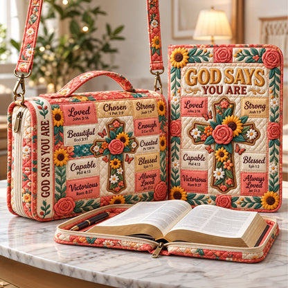 Floral Bible Quilted Bible Cover GFTONMU3705