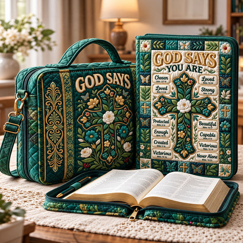 Floral Bible Quilted Bible Cover GFTONMU3707
