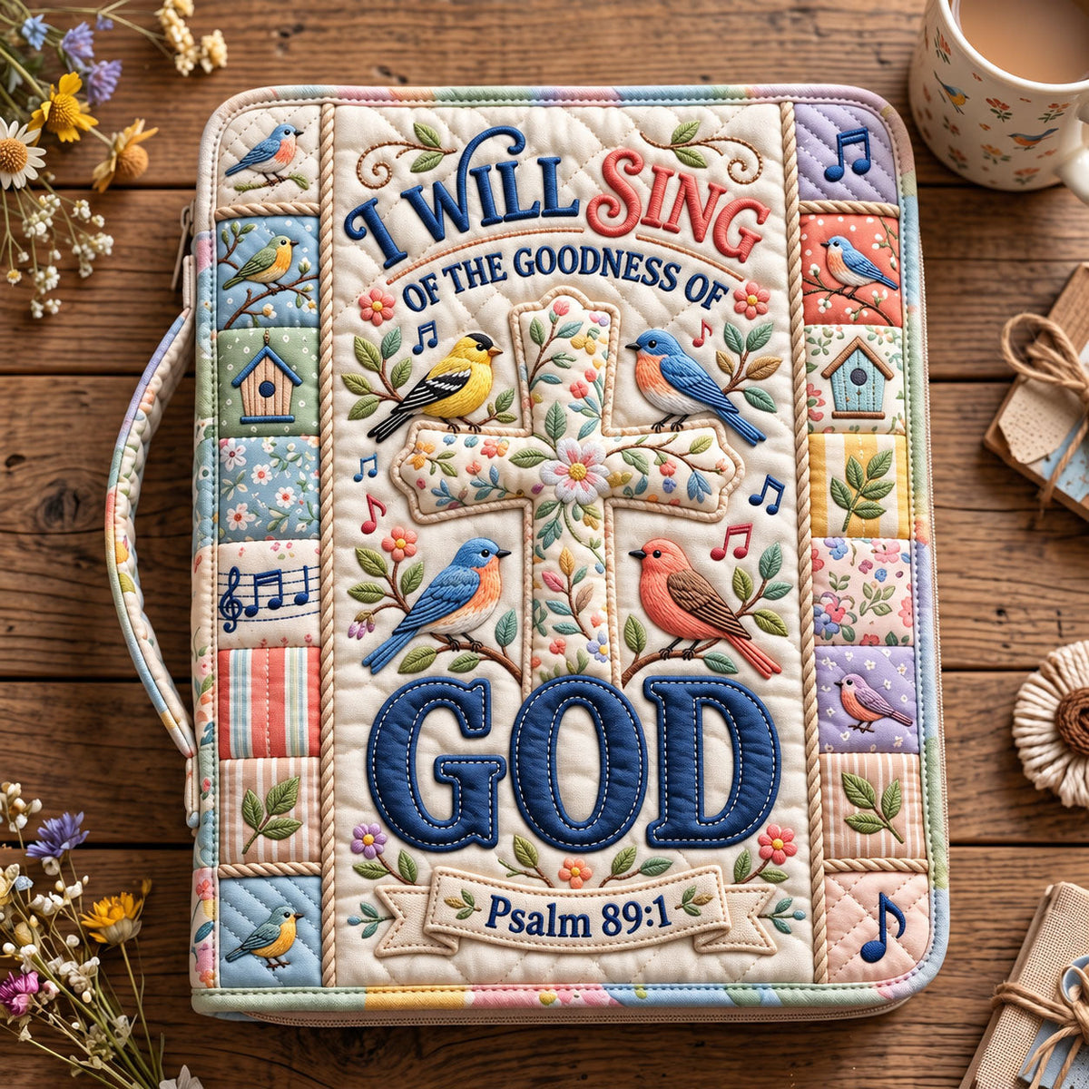 Christian Faith Quilted Bible Cover GFTONMU3712