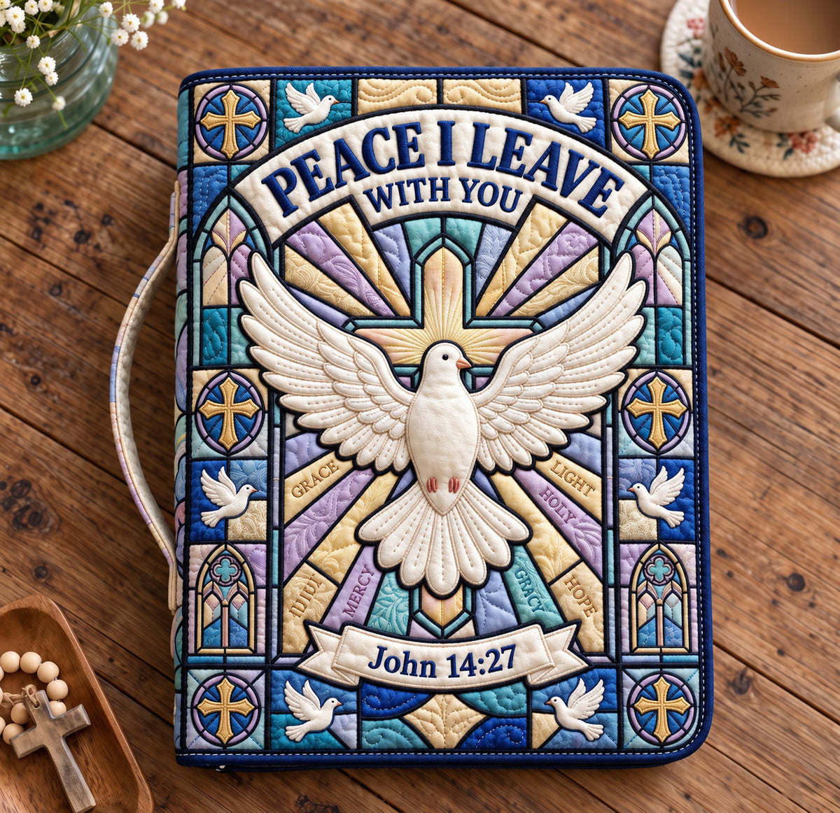Christian Faith Quilted Bible Cover GFTONMU3722