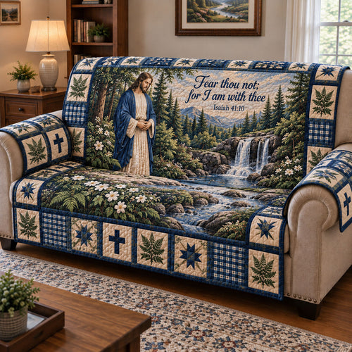 Christian Faith Quilted Sofa Cover GFTONMU3905