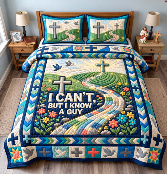 I Know A Guy 3-Piece Quilted Bedding Set GFTONTD3614
